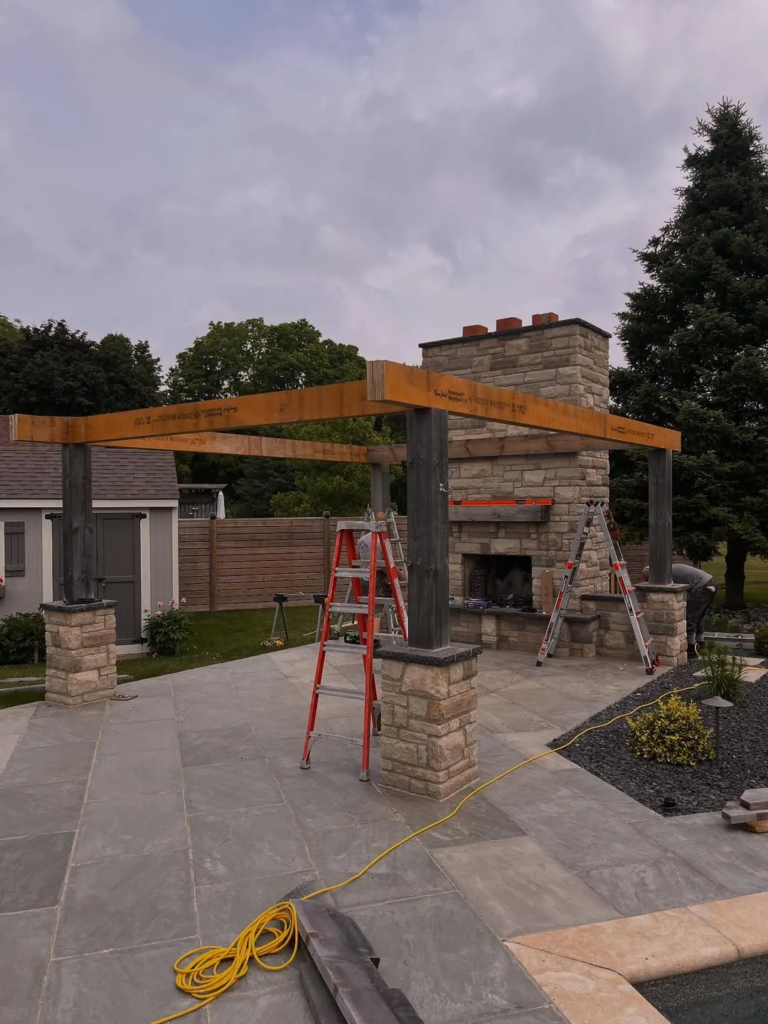 Outdoor Pavilion Roof Replacement - Flashing Details